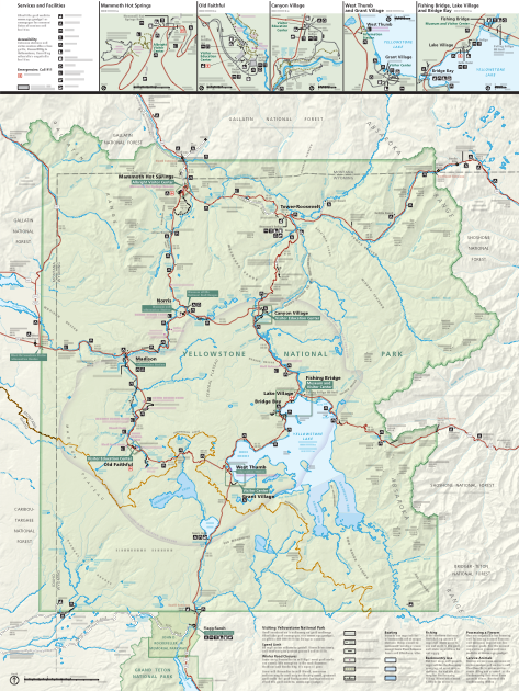 Yellowstone National Park Map